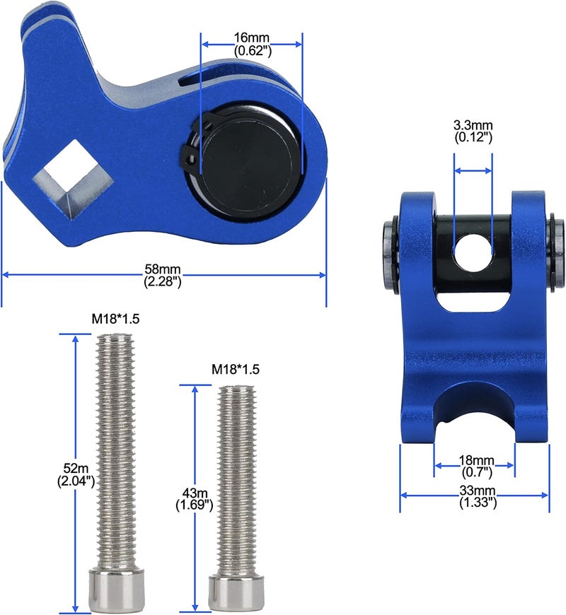 CNSPEED Ls Valve Spring Installation Tool Aluminum Valve Spring Compressor Tool for LS2 LS1 Style Valve Spring Installation (Blue) - Image 4